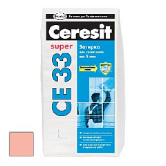 Затирка для плитки  Ceresit СЕ 33 до 6 мм (розовый) 2 кг 